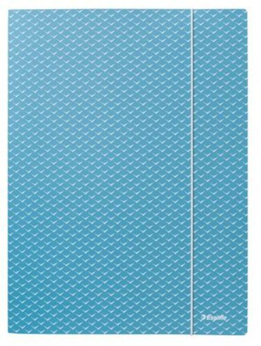 Gumis mappa, karton, A4, ESSELTE Colour'Breeze, kék (E628492)