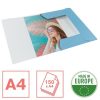 Gumis mappa, karton, A4, ESSELTE Colour'Breeze, kék (E628492)