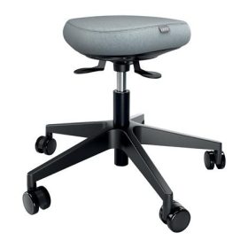  Munkaszék, görgős, ergonomikus, LEITZ Ergo Comfort Active, világosszürke (E65770095)