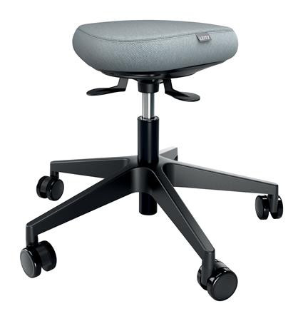 Munkaszék, görgős, ergonomikus, LEITZ Ergo Comfort Active, világosszürke (E65770095)
