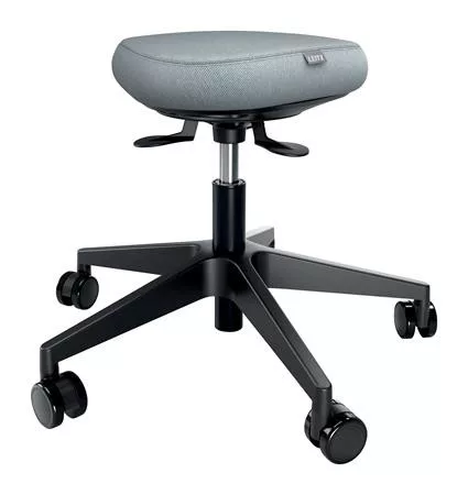 Munkaszék, görgős, ergonomikus, LEITZ Ergo Comfort Active, világosszürke (E65770095)