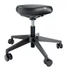 Munkaszék, görgős, ergonomikus, LEITZ Ergo Comfort, sötétszürke (E65780095)