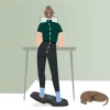 Egyensúlyozó deszka, ergonómiai, LEITZ Ergo Active (E65870089)