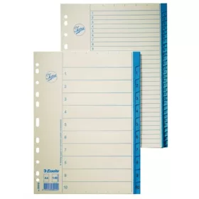 Regiszter, karton, A4, 1-31, ESSELTE, fehér (E69915)