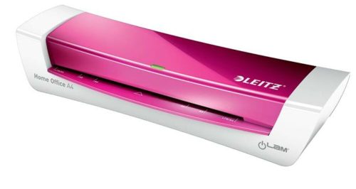 Laminálógép, A4, 80-125 mikron, LEITZ iLam Home Office, rózsaszín (E73680023)