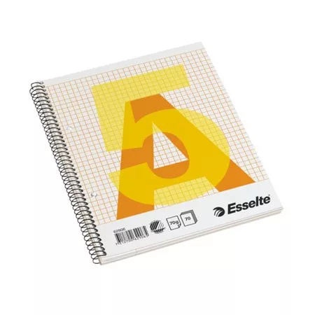 Spirálfüzet, A5, kockás, 70 lap, ESSELTE (E75823)