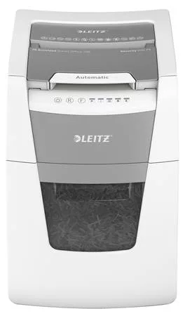Iratmegsemmisítő, mikrokonfetti, 100 lap, LEITZ IQ AutoFeed SmallOffice 100 P5 Pro (E80120000)