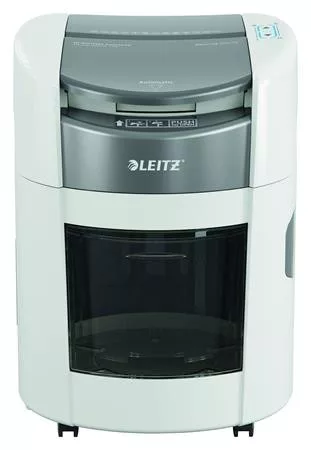 Iratmegsemmisítő, mikrokonfetti, 150 lap, LEITZ IQ OptiMax Autofeed Home Office 150 P5 (E80370000)