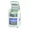Iratmegsemmisítő, mikrokonfetti, 150 lap, LEITZ IQ OptiMax Autofeed Home Office 150 P5 (E80370000)