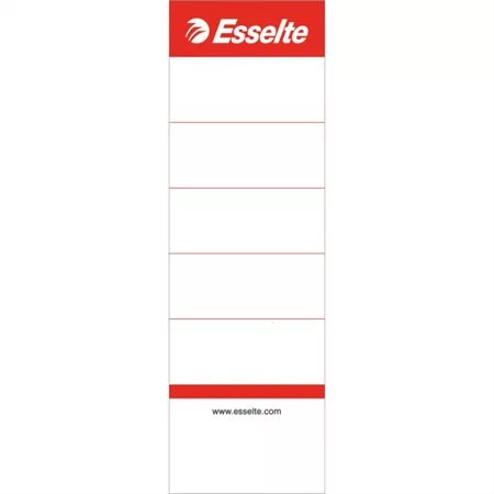 Cserecímke, iratrendezőhöz, kétoldalas, 50x158 mm, ESSELTE, fehér (E810801)