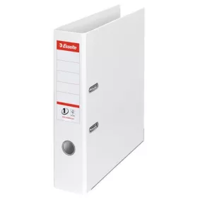  Iratrendező, 75 mm, A4, PP, élvédő sínnel, ESSELTE Standard, Vivida fehér (E811300)