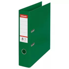   Iratrendező, 75 mm, A4, PP, élvédő sínnel, ESSELTE Standard, zöld (E811360)