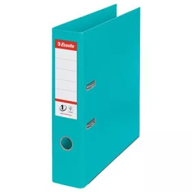   Iratrendező, 75 mm, A4, PP, élvédő sínnel, ESSELTE Standard, türkiz (E811550)