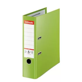   Iratrendező, 80 mm, A4, PP, élvédő sínnel, ESSELTE Standard Plus, Vivida zöld (E81186)