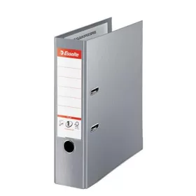   Iratrendező, 80 mm, A4, PP, élvédő sínnel, ESSELTE Standard Plus, szürke (E81188)