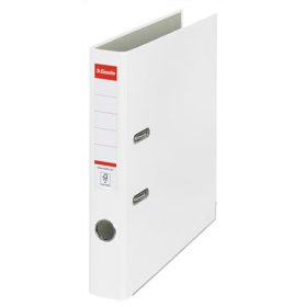   Iratrendező, 50 mm, A4, PP/karton, élvédő sínnel, ESSELTE Economy, fehér (E81190)