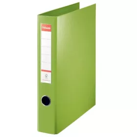   Gyűrűs könyv, 4 gyűrű, D alakú, 60 mm, A4 maxi, PP, ESSELTE Jumbo Vivida, zöld (E82406)