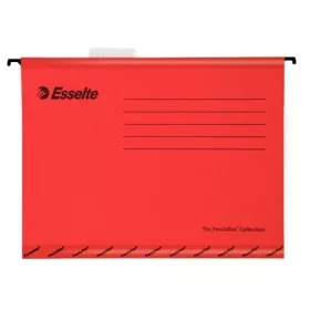   Függőmappa, újrahasznosított karton, A4, ESSELTE Classic, piros (E90316)