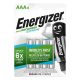 Tölthető elem, AAA mikro, 4x800 mAh, előtöltött, ENERGIZER Extreme (EAKU11)