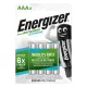 Tölthető elem, AAA mikro, 4x800 mAh, előtöltött, ENERGIZER Extreme (EAKU11)