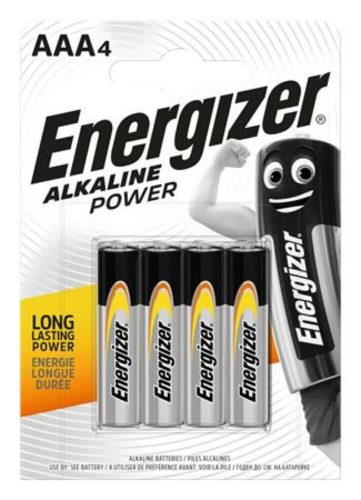 Elem, AAA mikro, 4 db, ENERGIZER Alkaline Power (EEAAA4AP)