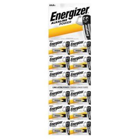   Elem, AAA mikro, 12 db, egyesével téphető, ENERGIZER Alkaline Power Kartella (EEAAAK12)