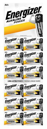 Elem, AA ceruza, 12 db, egyesével téphető, ENERGIZER Alkaline Power Kartella (EEAAK12)