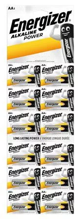 Elem, AA ceruza, 12 db, egyesével téphető, ENERGIZER Alkaline Power Kartella (EEAAK12)