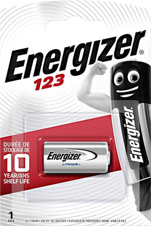 Speciális elem, CR123 fotóelem, 1 db, lítium, ENERGIZER (EECR123)