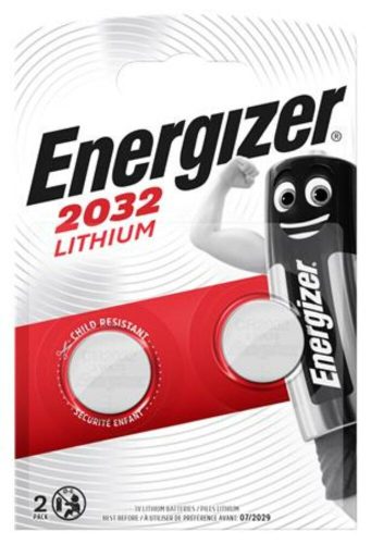 Gombelem, CR2032, 2 db, ENERGIZER (EECR2032D)