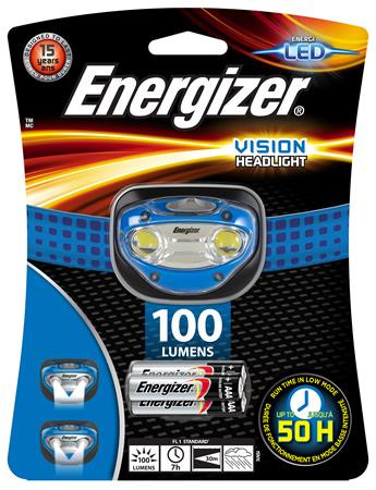 Fejlámpa, 2 LED, 3xAAA, ENERGIZER Headlight Vision (EELA06E)