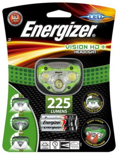 Fejlámpa, 3 LED, 3xAAA, ENERGIZER Headlight Vision HD Plus (EELA08E)