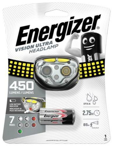 Fejlámpa, 4 LED, 3xAAA, ENERGIZER Vision Ultra (EELA10E)