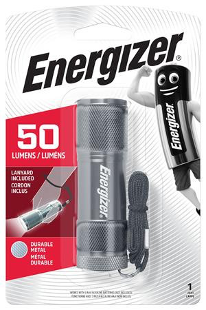 Elemlámpa, LED, 3xAAA (nem tartozék), fém ház, ENERGIZER LED Metal (EELM301)