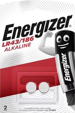 Gombelem, LR43 / 186, 2 db, ENERGIZER (EELR43D)
