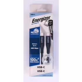 USB kábel, USB-C - USB-C, 2m, ENERGIZER, szürke (EKA01)