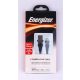 USB kábel, USB-A - Lightning (Apple), 1,2m, ENERGIZER, fekete (EKA09)