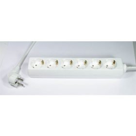   Elosztósor, 6 csatlakozóaljzat, 5 m kábelhosszúság (EL65)