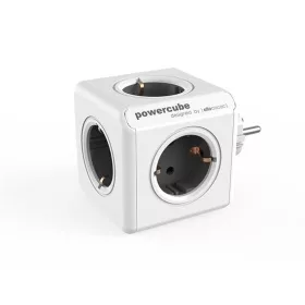   Elosztó, 5 aljzat, ALLOCACOC PowerCube Original DE, fehér-szürke (ELA1100FSZ)