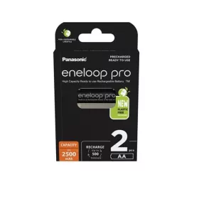   Tölthető elem, AA ceruza, 2x2500 mAh Ni-MH, PANASONIC Eneloop Pro (ELAKU15)