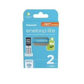   Tölthető elem, AAA mikro, 2x550 mAh Ni-MH, PANASONIC Eneloop Lite (ELAKU18)