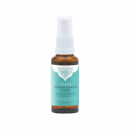 Kézfertőtlenítő permet, pumpás, 30 ml, PANAROM, teafa (EMP011)