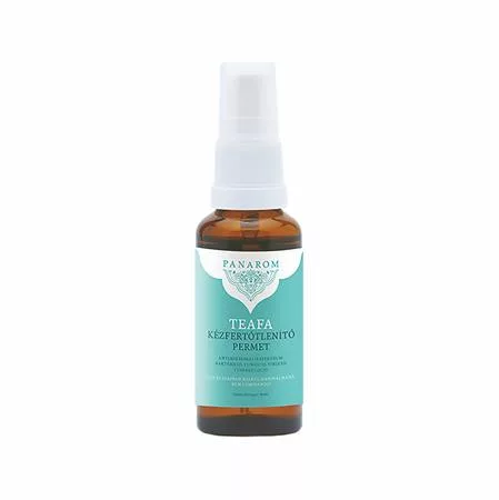 Kézfertőtlenítő permet, pumpás, 30 ml, PANAROM, teafa (EMP011)