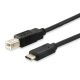 Átalakító kábel, USB-C-USB-B 2.0, 1m, EQUIP (EP12888207)