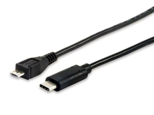Átalakító kábel, USB-C-USB MicroB 2.0, 1m, EQUIP (EP12888407)