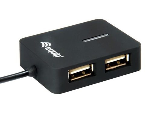 USB elosztó-HUB, 4 port, USB 2.0, EQUIP Life (EP128952)