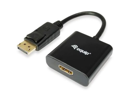 Adapter, DisplayPort - HDMI átalakító, EQUIP (EP133438)