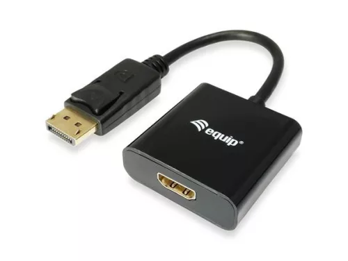 Adapter, DisplayPort - HDMI átalakító, EQUIP (EP133438)