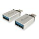 Adapter, USB-C-USB-A átalakító, 2 db, EQUIP (EP133473)