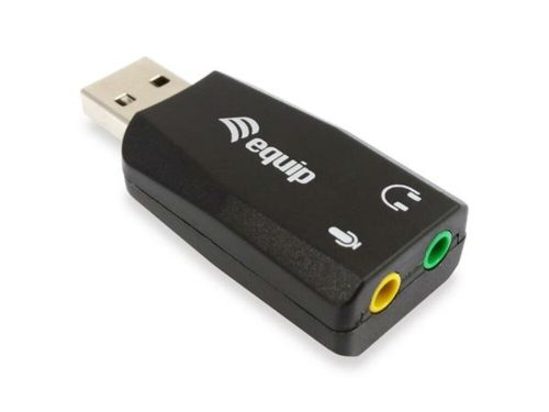 Audio adapter, 3,5 mm jack-USB átalakító, EQUIP Life (EP245320)